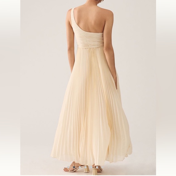Anthropologie Forever That Girl One-Shoulder Pleated Dress - Picture 3 of 5